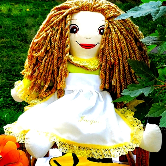 Handmade 100%Cotton Rag Doll - Picture 7 of 8
